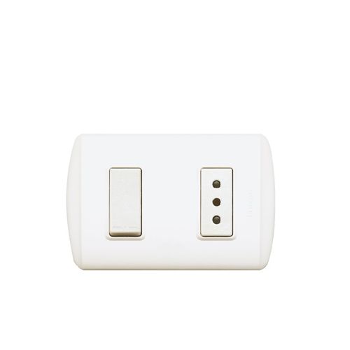 ENCHUFE+INTERRUPTOR 9/12 10A BLANCO EMB 1203BN MODUS PLUS