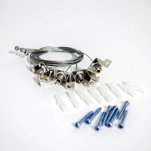 KIT PARA COLGAR PANEL LED DE 600X600MM 4 PIOLAS TECHNOLAMP