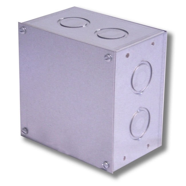 CAJA-ELECTRO-GALVANIZADA-100X100X65MM-C-TAPA-Metal-Plateado