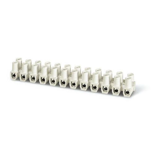 REGLETA CONEXION 6MM 12 CTOS 6A 400V HALOFREE BLANCO CROMPTON