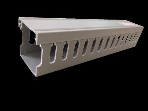 CANALETA RANURADA PVC 40X40MM X TIRA GRIS CROMPTON