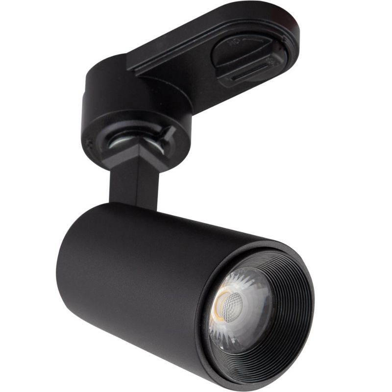 FOCO-LED-RIEL-MONOFASICO-KIP-7W-3000K-700LM-NEGRO-Aluminio-Negro
