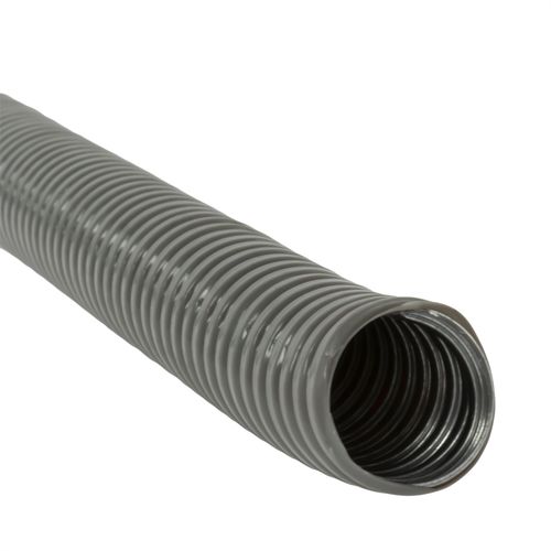 TUBERIA FLEXIBLE METALICA CORRUGADA PVC 25MM GRIS 4322 FUERTE CROMPTON (Precio x 30 mts)