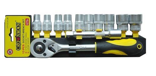 KIT CHICHARRA CON 13 DADOS CROMO 10mm A 24mm 395025