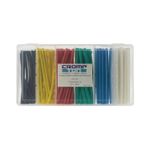KIT-MANGA-TERMOCONTRAIBLES-10-CMS-COLORES-X-100-HALOFREE-Plastico-Negro