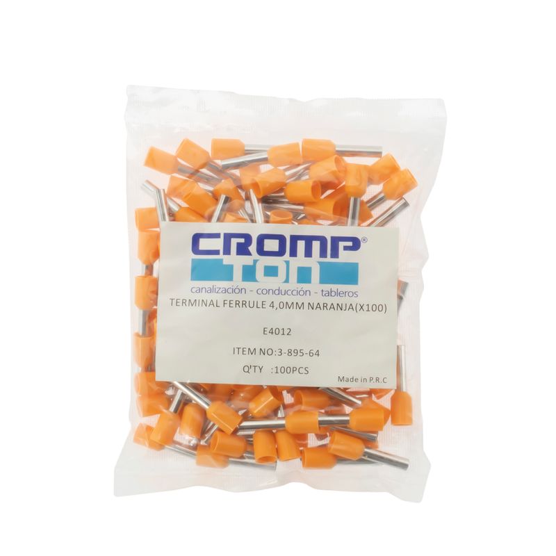 TERMINAL-FERRULE-40MM-NARANJA--X-100--Metalico-Naranjo