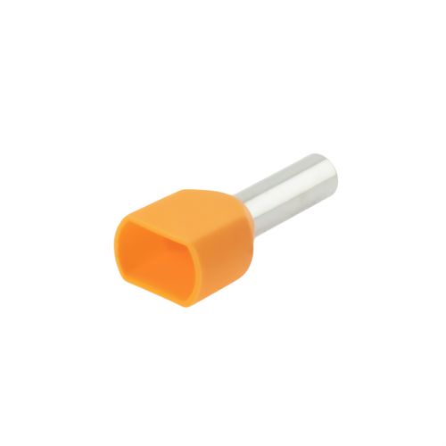TERMINAL FERRULE DOBLE 2 X 4,0MM NARANJA X 100 CROMPTON