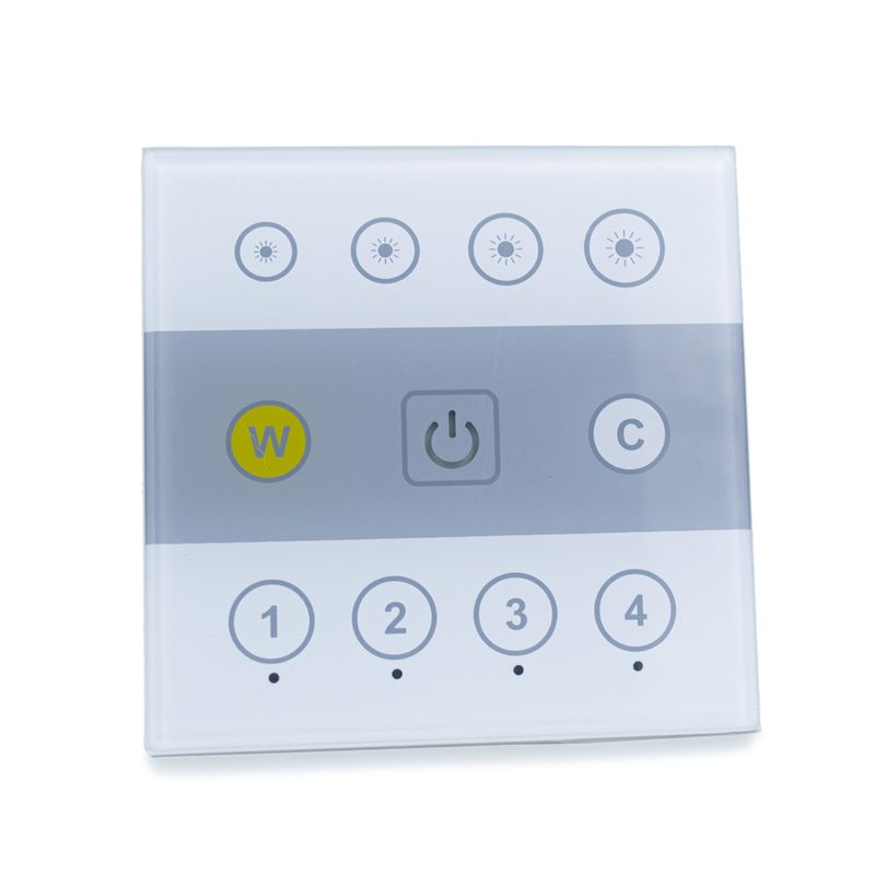 CONTROL-MURO-CCT-Y-DIMMER-PARA-FOCO-LED-PANAL-24GHz-Plastico-Blanco