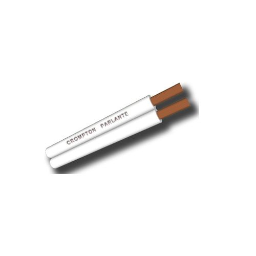 CABLE PARLANTE 2X24 AWG BLANCO CROMPTON (Rollo 100 MTS)