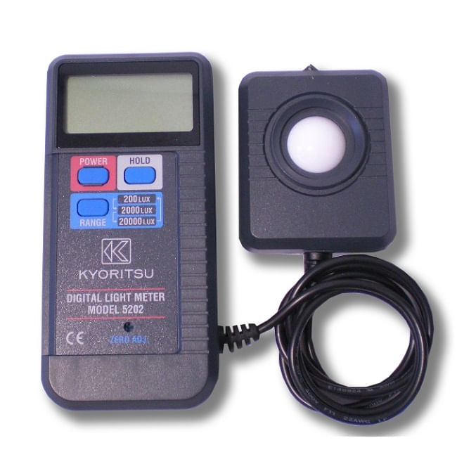 LUXOMETRO DIGITAL AUTO RANGO 0.1-19990 LUX KEW 5202 KYORITSU
