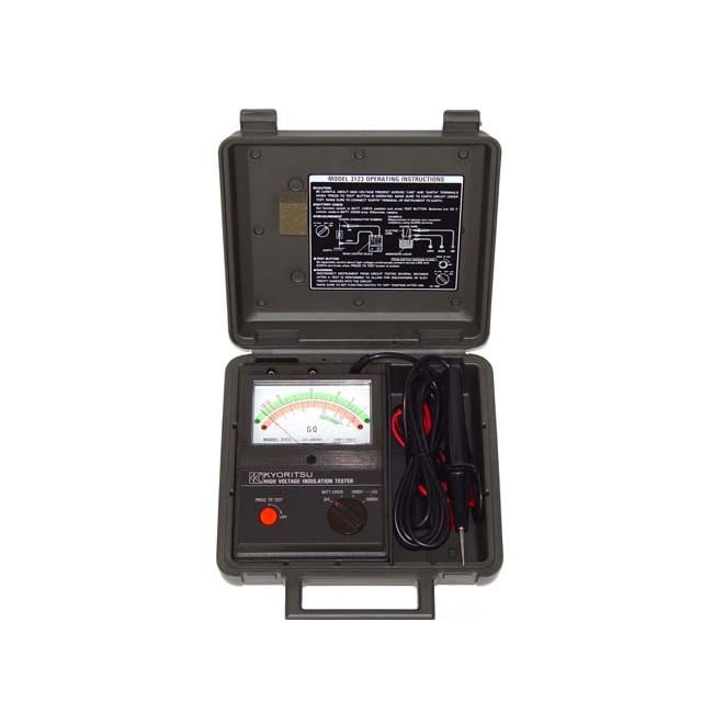 MEDIDOR-AISLACION-ANALOGO-2500V-100GOHM-KEW-3121A-N-A-Negro