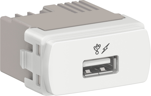 MODULO USB 2.0 1A 250V BLANCO MILUZ S3B70810