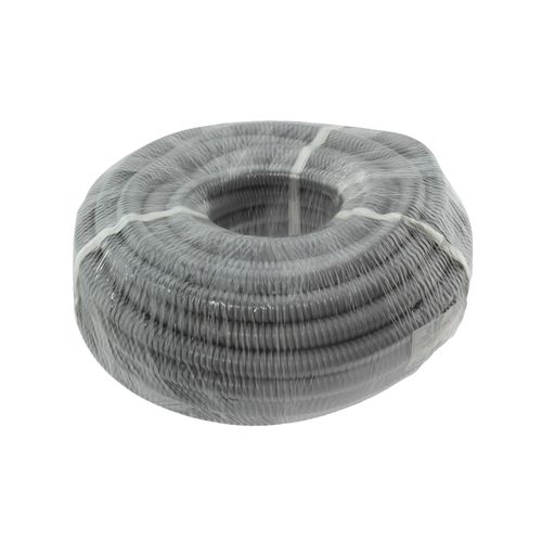 TUBERIA FLEXIBLE METALICA CORRUGADA PVC 25MM GRIS 4322 FUERTE CROMPTON (Rollo 30 MTS)