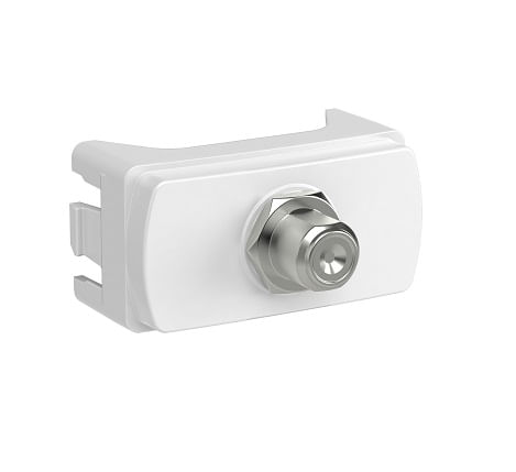 Modulo-toma-coaxial-TV-Miluz-blanco