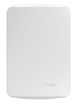 Placa-Miluz-ciega-c-soporte-blanco-ABS-Blanco