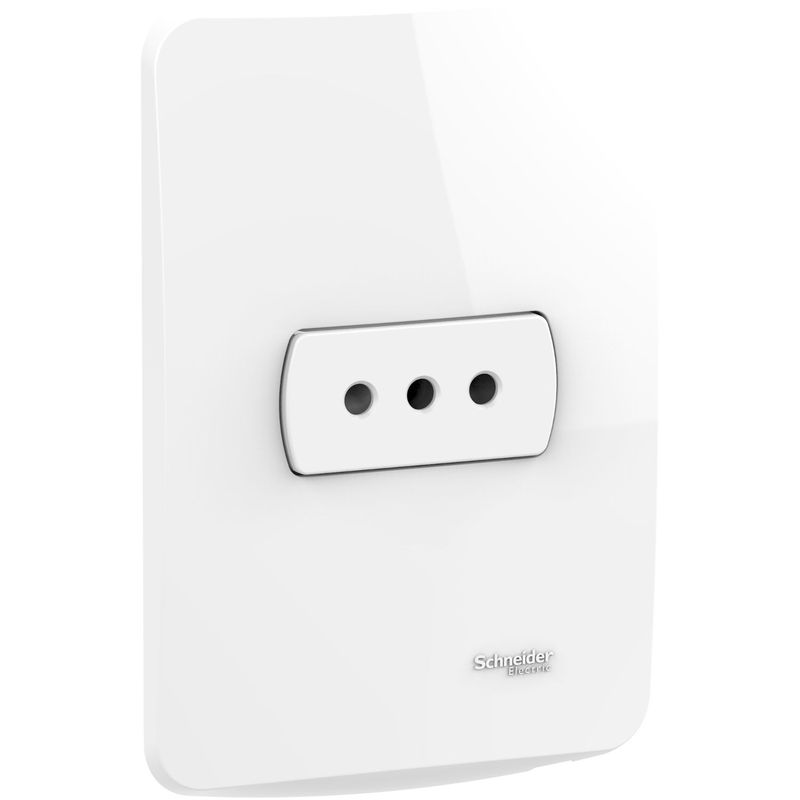 ENCHUFE SIMPLE 2P+T 10A  - BLANCO ARMADA