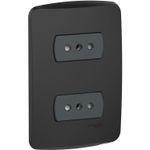 ENCHUFE DOBLE 2P+T 10A - GRAFITO ARMADA