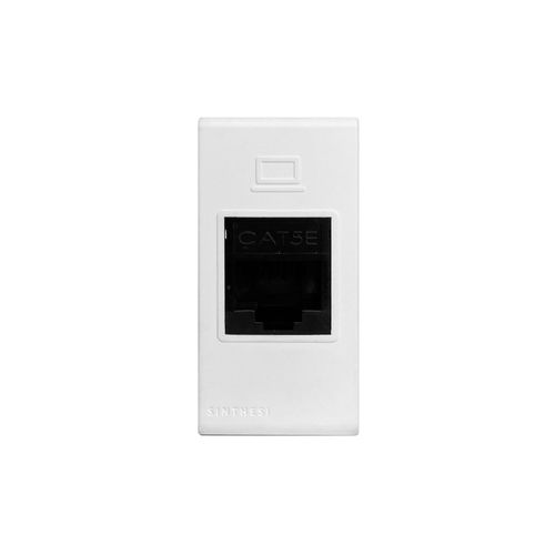 MODULO TOMA DATOS RJ45 CAT 5E S33 BLANCO MATE 334121 SINTHESI