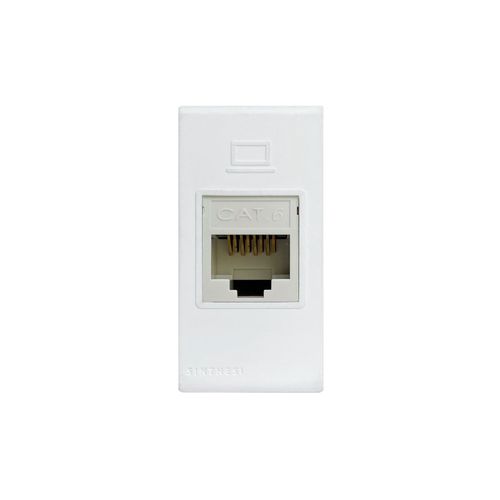 MODULO TOMA DATOS RJ45 CAT 6 S33 BLANCO MATE 334621 SINTHESI