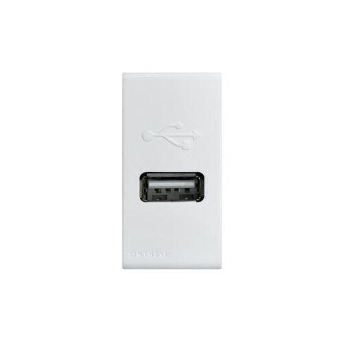 MODULO CARGADOR USB 1A 5V S33 BLANCO MATE 334721 SINTHESI