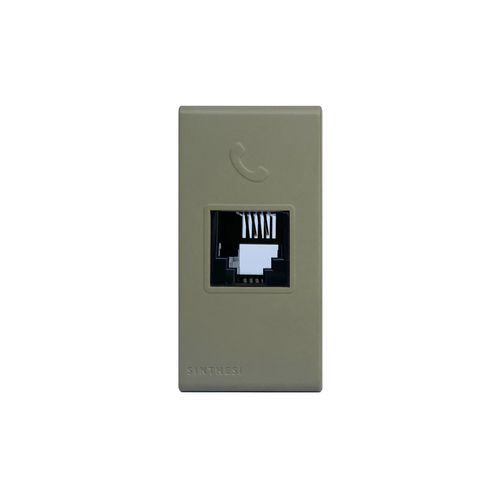 MODULO TOMA TELEFONICA RJ11 S33 BEIGE MATE 334022 SINTHESI