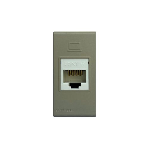 MODULO TOMA DATOS RJ45 CAT 6 S33 BEIGE MATE 334622 SINTHESI