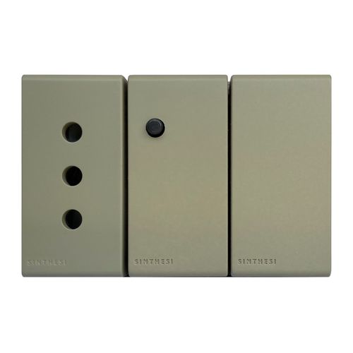 MODULO TOMA SMARTSWITCH WIFI 2.4GHZ 10A 250V S33 BEIGE MATE 335522 SINTHESI