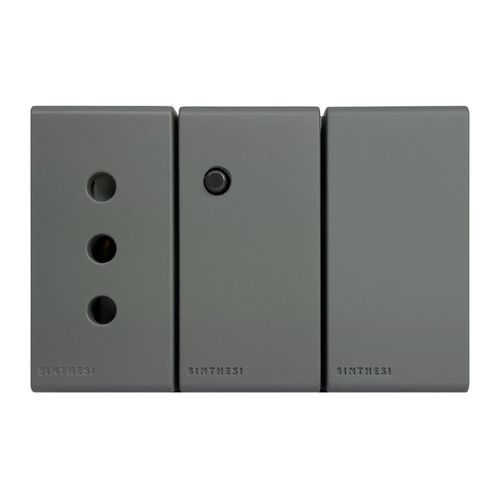 MODULO TOMA SMARTSWITCH WIFI 2.4GHZ 10A 250V S33 GREY MATE 335523 SINTHESI
