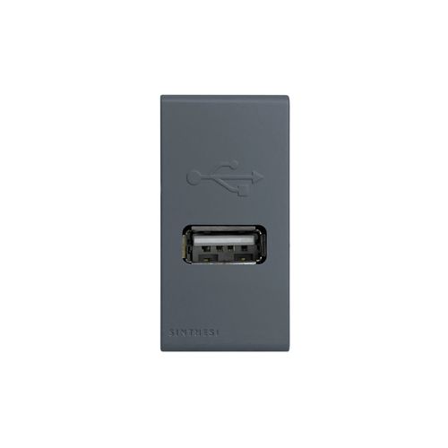 MODULO CARGADOR USB 1A 5V S33 CEMENTO 334724 SINTHESI