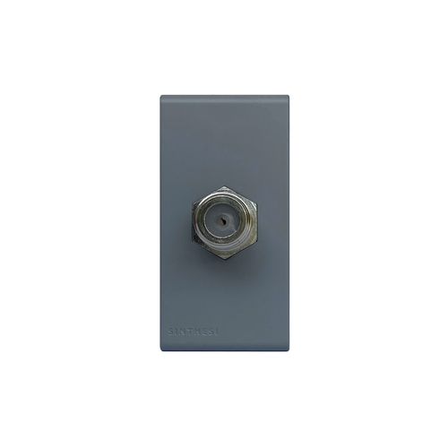 MODULO TOMA COAXIAL TV SAT S33 CEMENTO 334224 SINTHESI