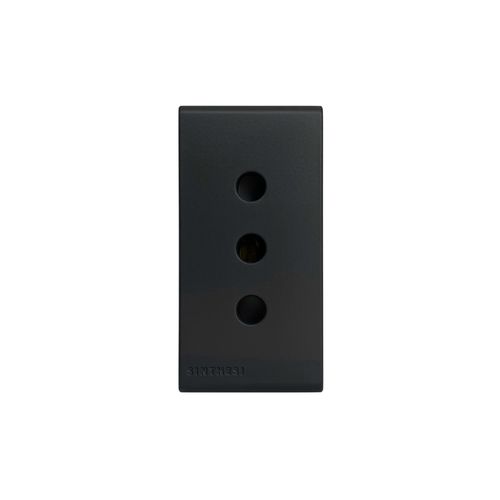 MODULO TOMACORRIENTE 10A 250V 2P+T S33 NOIR MATE 333026 SINTHESI