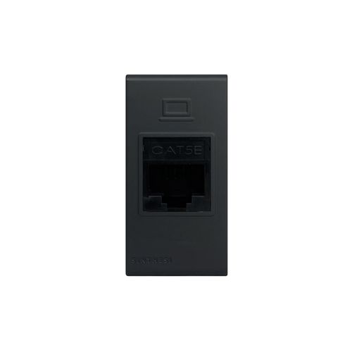 MODULO TOMA DATOS RJ45 CAT 5E S33 NOIR MATE 334126 SINTHESI