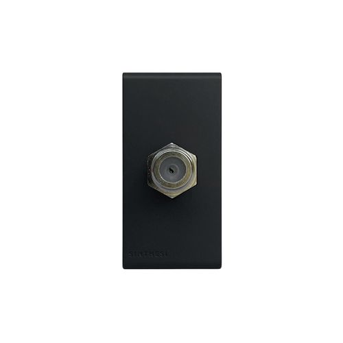 MODULO TOMA COAXIAL TV SAT S33 NOIR MATE 334226 SINTHESI
