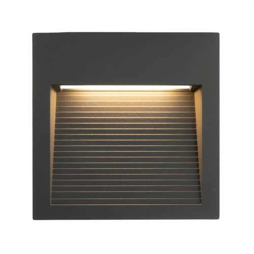 APLIQUE LED MURO SPTO SLIM 6W 3000K 600LM IP65 GRAFITO TECHNOLAMP