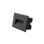 Aplique-LED-embutido-3W-3000K-300LM-IP65-Grafito-Aluminio-378932-diagonal