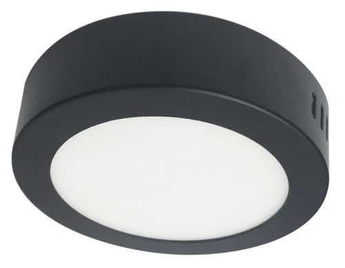 FOCO LED SOBREPUESTO 6W 11CM DIAMETRO 3000K 420LM NEGRO 100-240V TECHNOLAMP