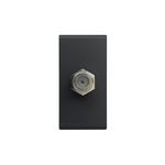 Modulo Toma Coaxial TV Sat Sinthesi Blue Negro 394205