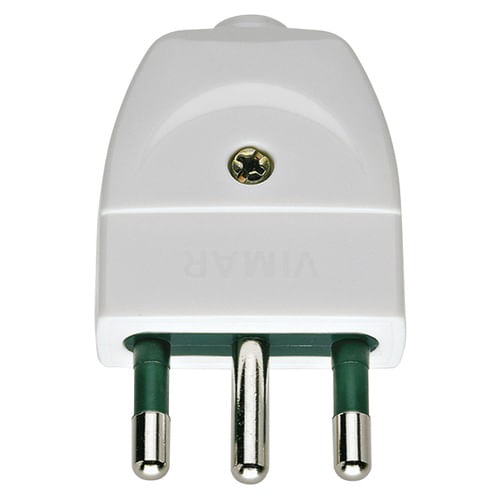 ENCHUFE MACHO VOLANTE 2P+T 16A 250V S17 BLANCO 00202.B VIMAR