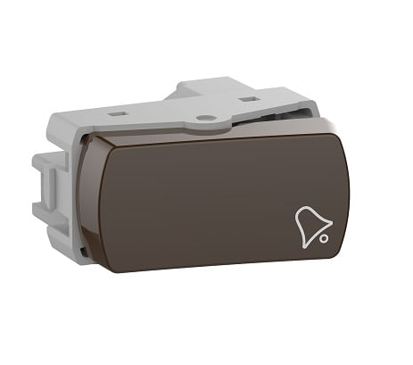 MODULO PULSADOR N/A 16A 250V CAFÉ MILUZ S3B72465