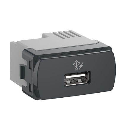 MODULO USB 2.0 1A 250V - GRAFITO
