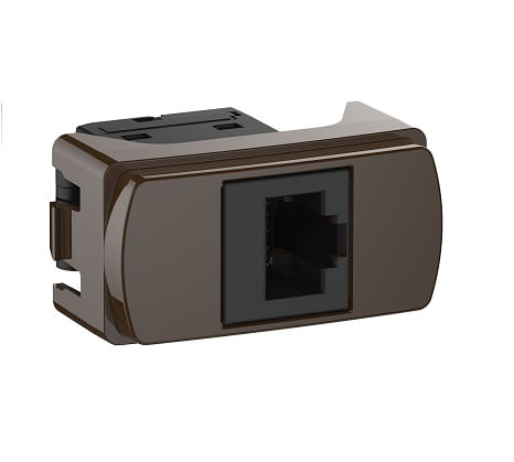 MODULO TOMA DATOS RJ45 CAFÉ MILUZ S3B74105