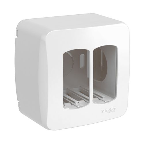 CASQUETE SOBREPUESTO 2 MODULOS BLANCO MILUZ S3B76020