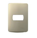 PLACA 1 PUESTO CON SOPORTE - DORADO