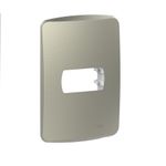 PLACA 1 PUESTO CON SOPORTE - METAL BRONCE