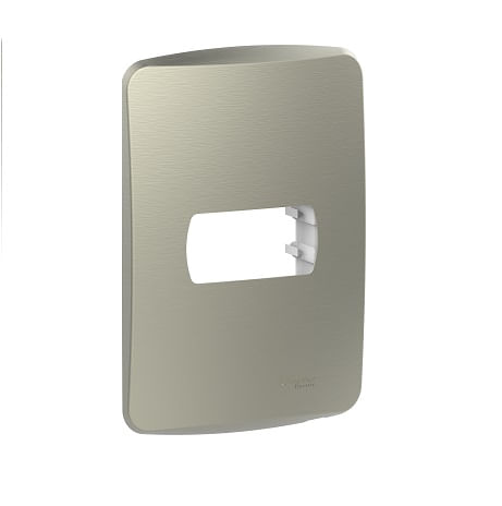 PLACA 1 PUESTO C/SOPORTE METAL BRONCE MILUZ S3B77117