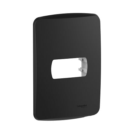 PLACA 1 PUESTO C/SOPORTE METAL GRAFITO MILUZ S3B77119