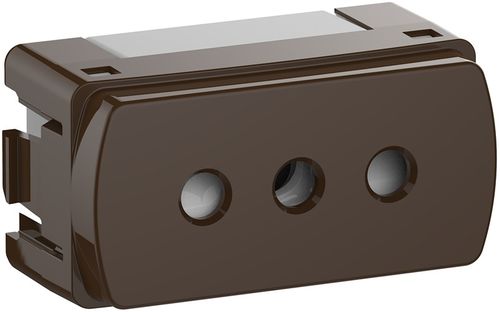 MODULO ENCHUFE 2P+T 10A CAFÉ MILUZ S3B70225