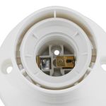BASE RECTA E27 BLANCA BAKELITA