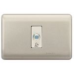 Toma Coaxial Niquel/Beige Armado Genesis