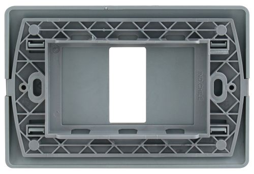 PLACA 1 PUESTO C/SOPORTE NIQUEL GENESIS MWD130407451